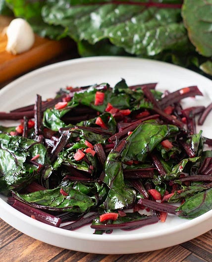 Garlicky Sautéed Beet Greens Recipe