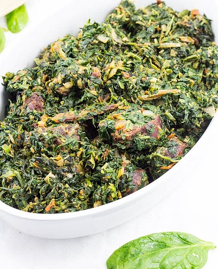 African Stewed Spinach