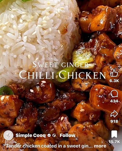 Sweet Ginger Chilli Chicken