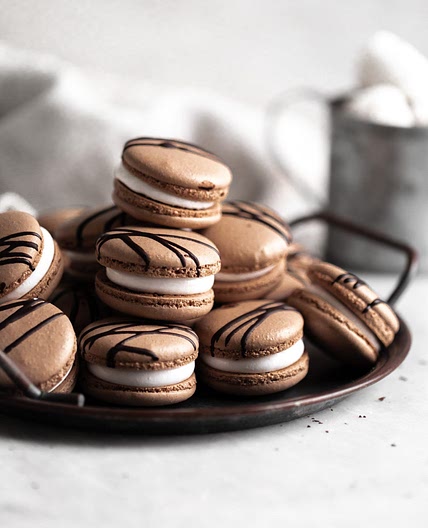 Hot Chocolate Macarons