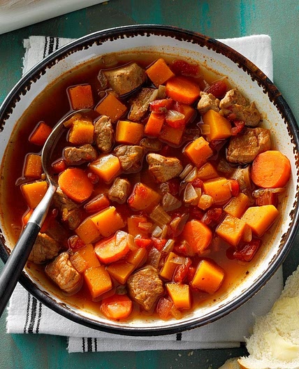 Southwestern Pork and Squash Soup