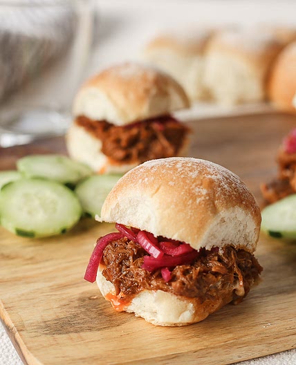 Asian Style Pulled Pork Sliders