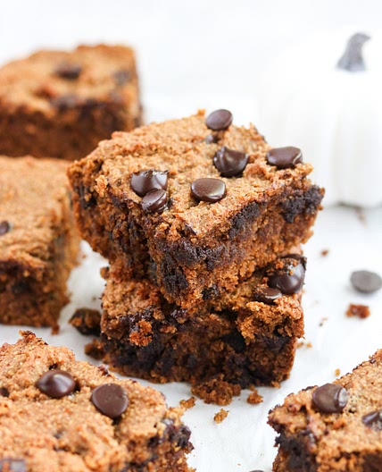 Easy Paleo Pumpkin Blondies