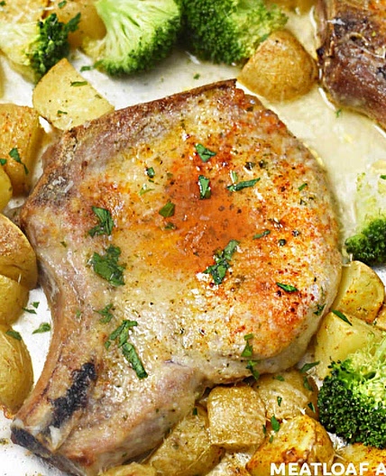 Baked Ranch Pork Chops and Potatoes