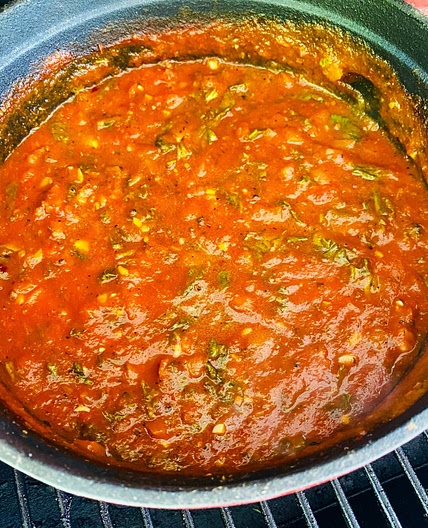 Smoked Italian Spaghetti Sauce