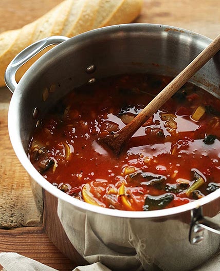 Tomato and Vegetable White Bean Soup