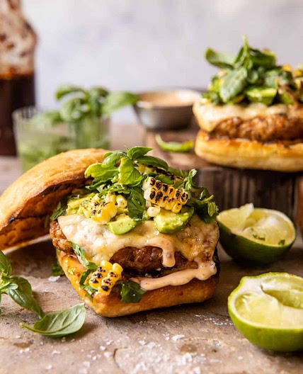 Chipotle Cheddar Chicken Burgers
