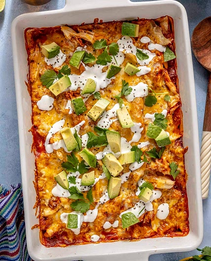 Easy Chicken Enchilada Casserole