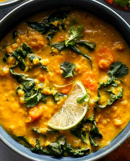 Slow Cooker Golden Lentil Soup (Vegan)