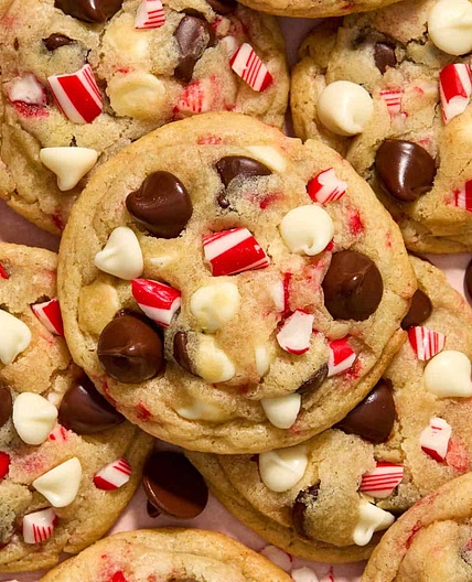 Peppermint Chocolate Chip Cookies