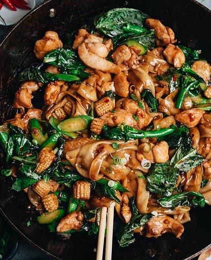Drunken Noodles (Pad Kee Mao)