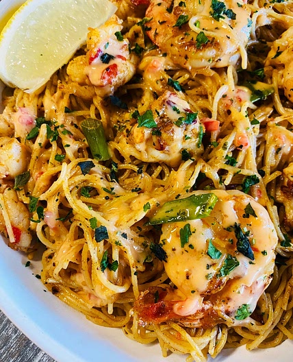 Blackstone Bang Bang Seafood Pasta