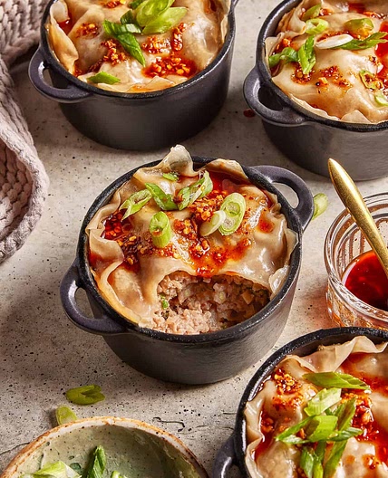 Viral Dumpling Lasagna