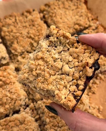 Jam crumble bars (any type of jam)