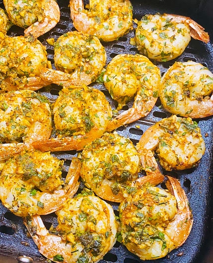 Air Fryer Lemon Herb Shrimp