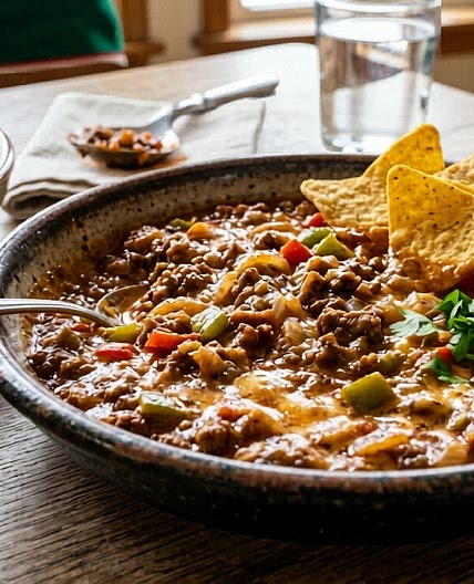 NACHOS CON CARNE DE RES MOLIDA