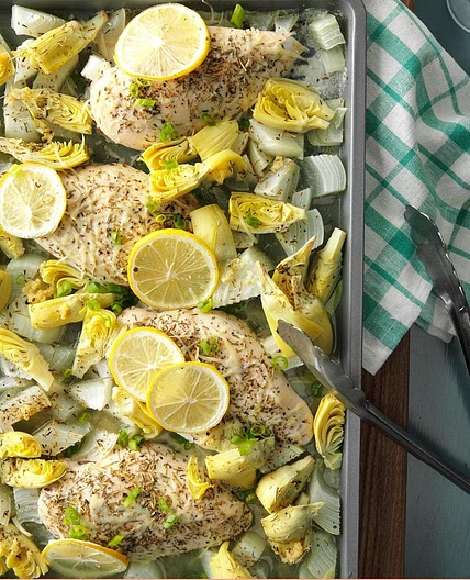 Parmesan Chicken with Artichoke Hearts