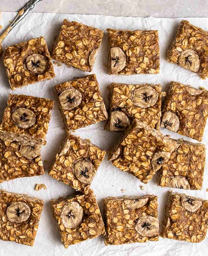 Healthy Banana Flapjacks