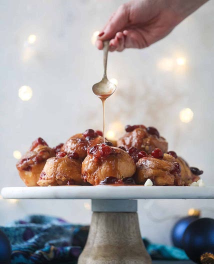 Cranberry White Chocolate Sticky Buns
