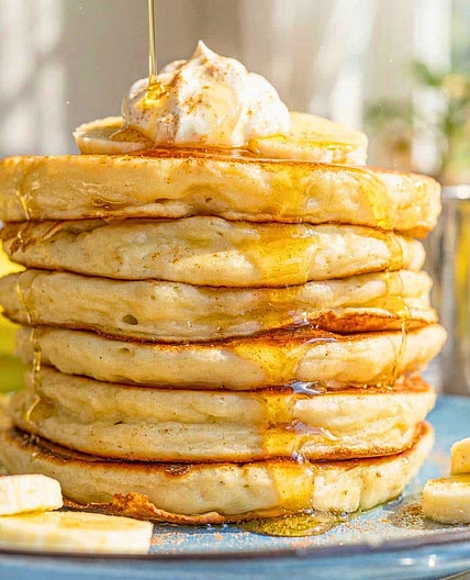 Greek Yogurt Banana Pancakes