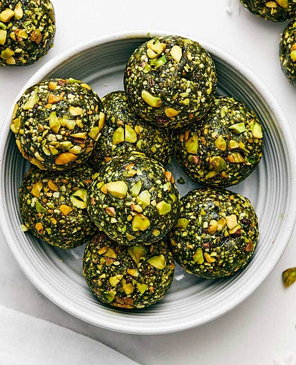 Matcha Pistachio Energy Balls