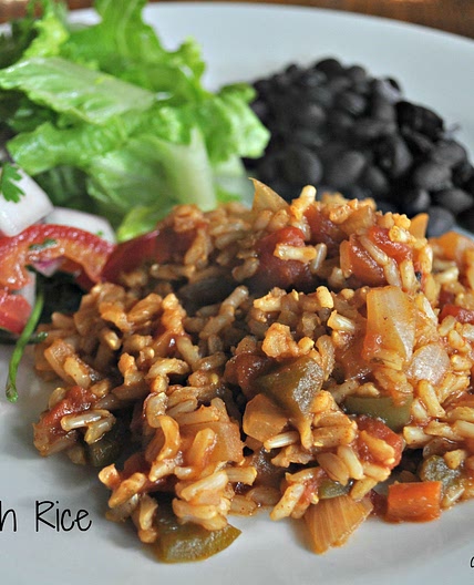 Brown Spanish Rice (THM: E, low-fat)