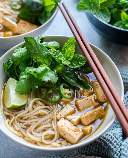 Vegan Pho with Tofu