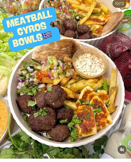 GREEK MEATBALL BOWL