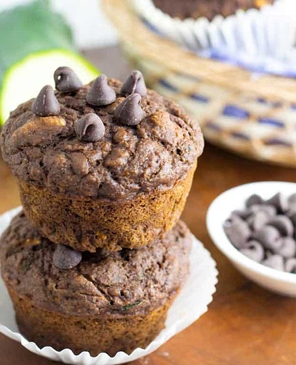 Chocolate Zucchini Muffins