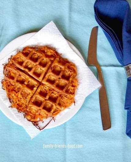 Sweet potato latke waffles