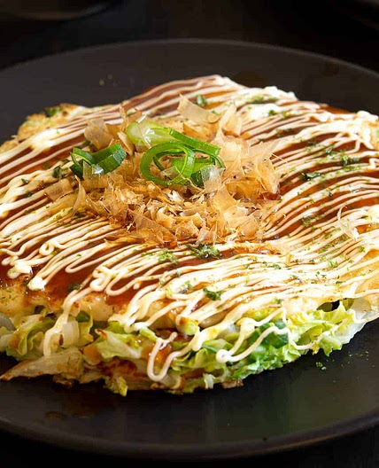 Okonomiyaki - Japanese Savoury Pancakes
