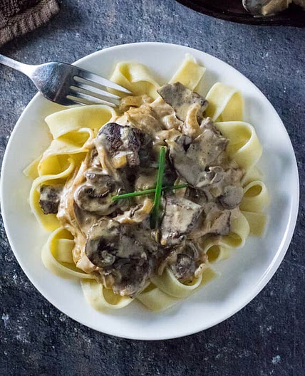 Venison Stroganoff
