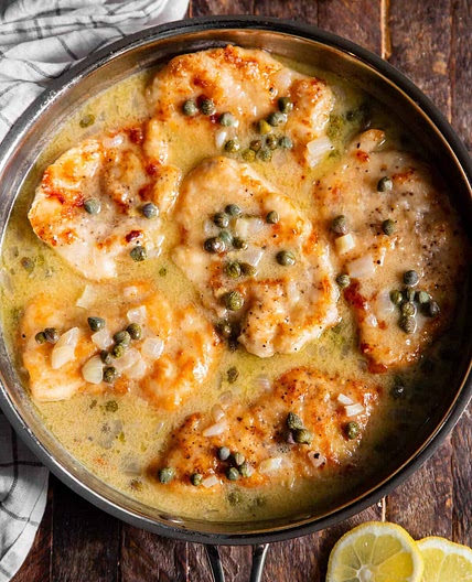 Easy Lemon Chicken Piccata (One Skillet, Paleo, Whole30, Gluten Free)