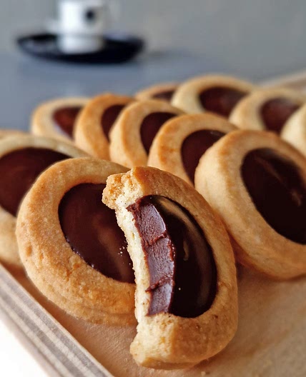 Ganache-Filled Gluten Free Shortbread Cookies