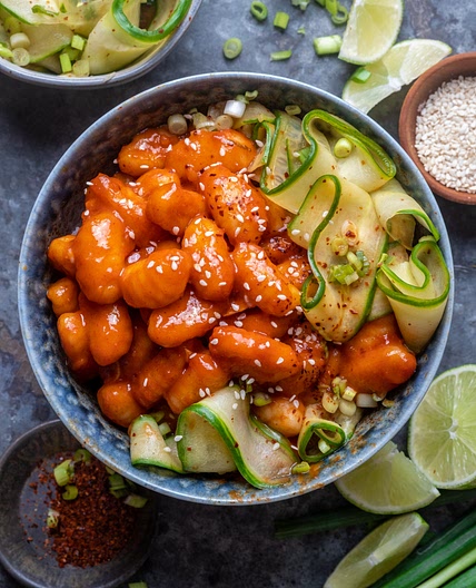 15 Minute Gochujang Gnocchi