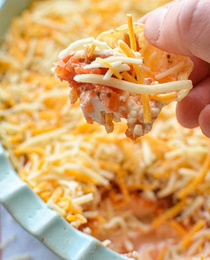 Layered Cream Cheese and Salsa Dip