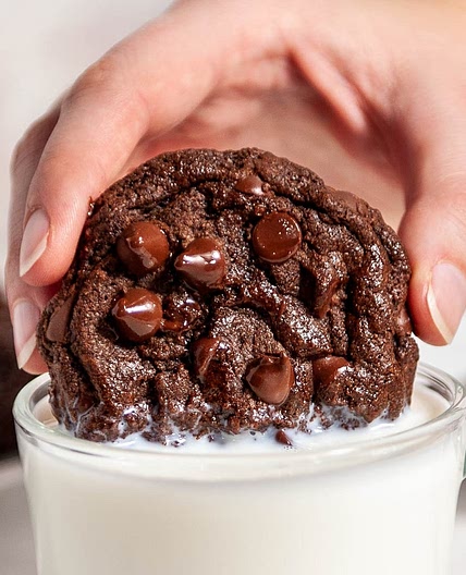 Chewy Double Chocolate Chip Cookies