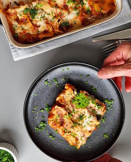 Spinach Creme Fraiche Gluten Free Cannelloni