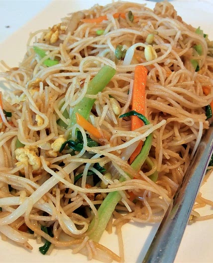 Receta de Fideos chinos con verduras y soja