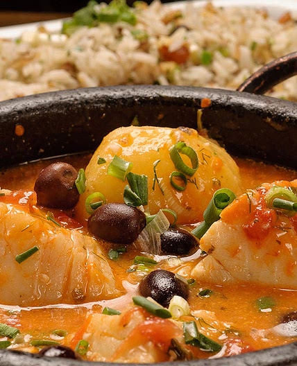 Bacalhau ao leite de coco