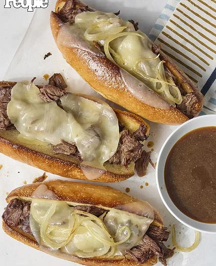 Slow Cooker French Dip Sandwiches