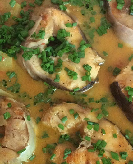 Caldeirada de Tucunaré com pirão