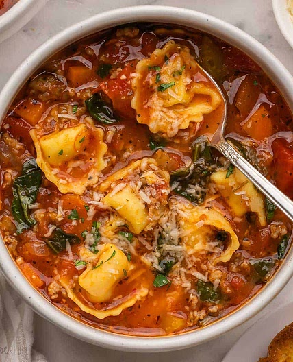 The BEST Sausage Tortellini Soup