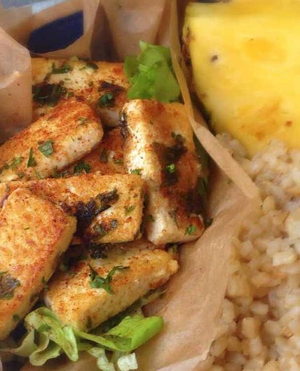 Hawaiian-Style Fried Tofu With Coconut Rice