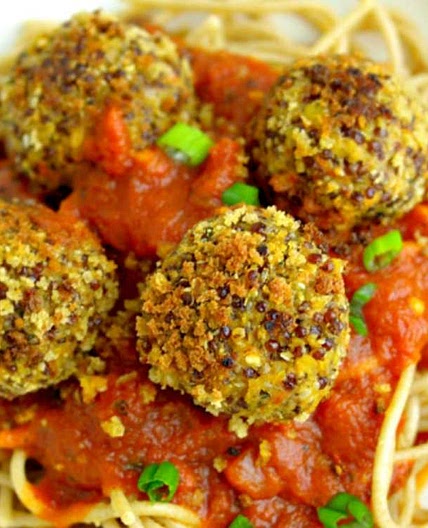 Lentil Quinoa Hemp Seed Meatballs