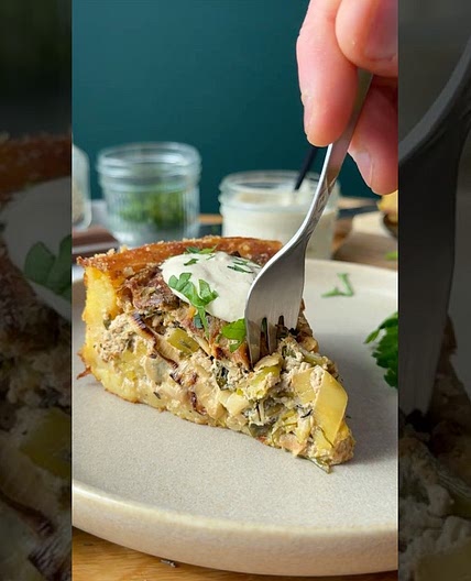 Kartoffel-(Bär)lauch-Kuchen