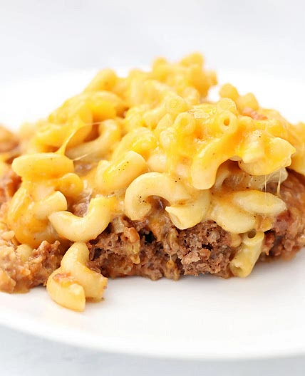 Mac and Cheese Meatloaf Casserole