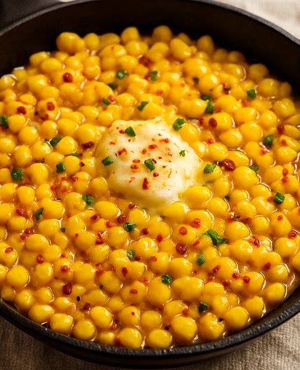 Sweet & Spicy Honey Butter Skillet Corn