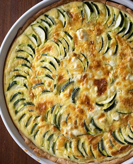Zucchini, Feta Cheese Quiche
