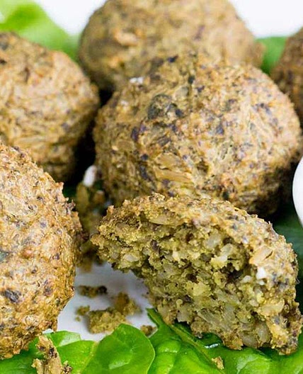 High Protein Spinach and Rice Balls